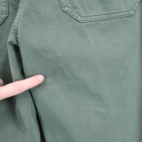 Madewell Taper Leg Utility Pant Garment Dyed Twill Green Size 4 Petite NWT - Picture 9 of 11